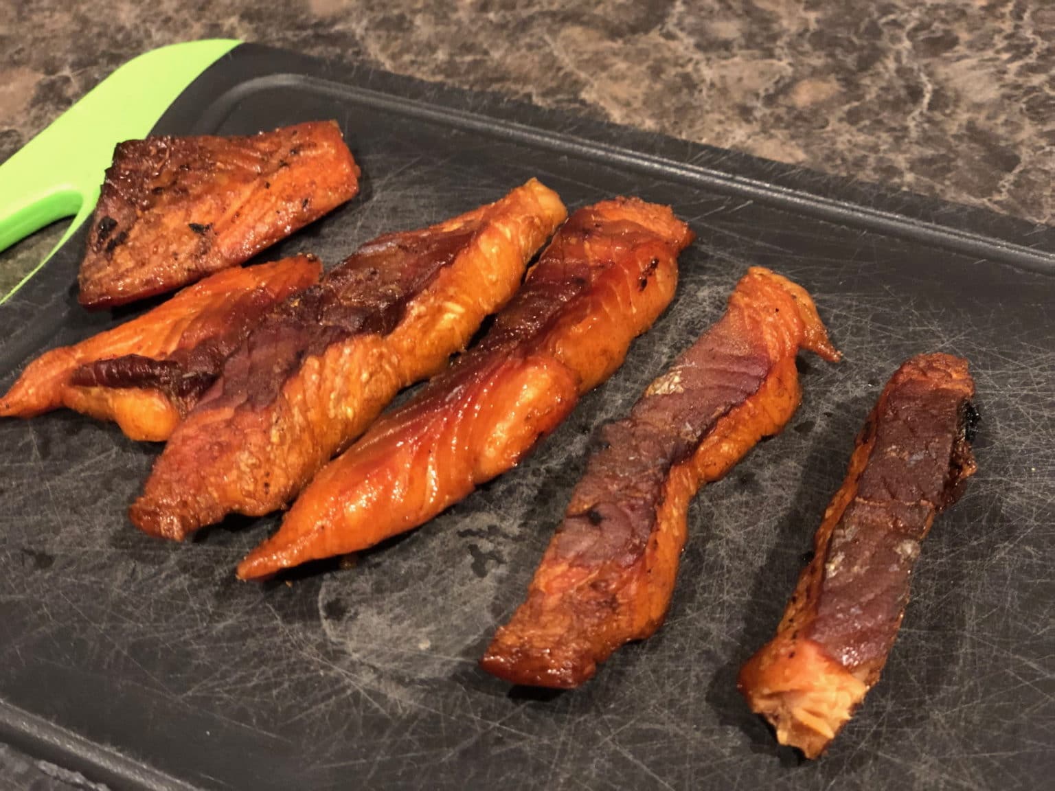 Traeger Smoked Salmon Jerky » Recipe »